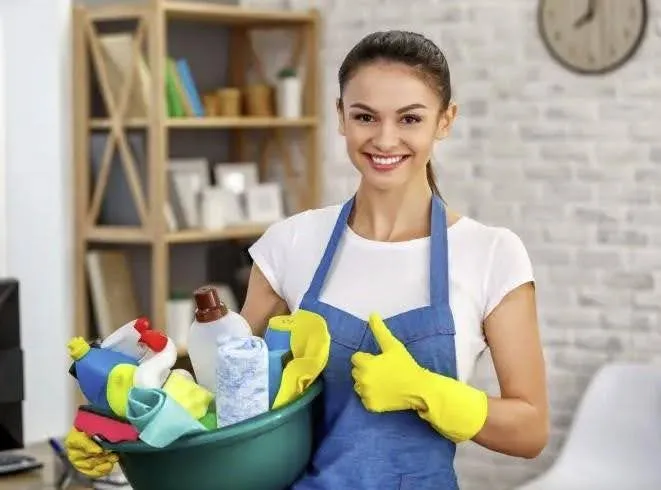 Lorena and her professional cleaning team
